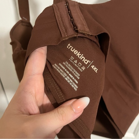 Truekind Supportive Comfort Wireless Shaping Bra Chocolate Brown 4XL T1 - Picture 7 of 8